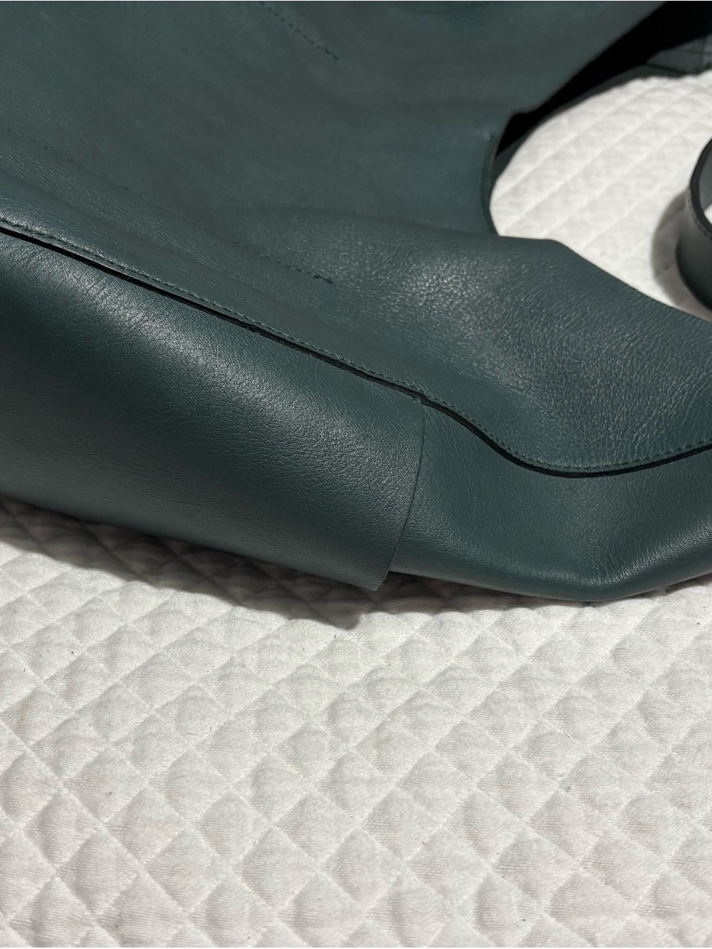 Madewell Dark Teal Leather Hobo-Style Shoulder Bag - Picture 4 of 11